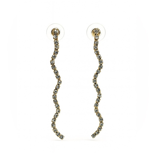 Zara Jewelry - ⚜️ Elegant Gold Earrings with Zirconia Stones